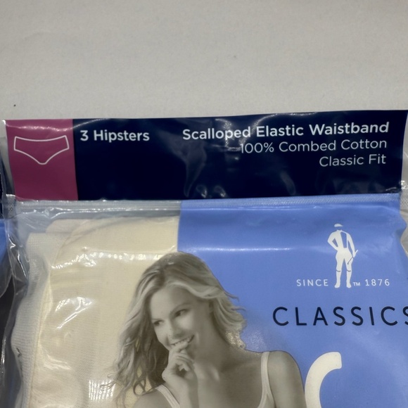 Jockey. Classic Hipster, Nude, All Cotton Size 5 New in Packaging (3 pairs) - Picture 5 of 10